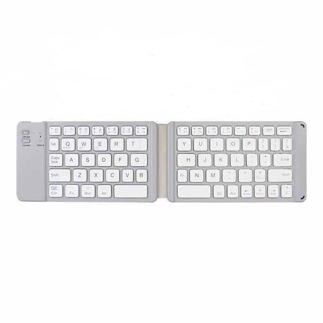 Teclado dobrável portátil sem fio Bluetooth + FRETE GRÁTIS + DESCONTO EXCLUSIVO
