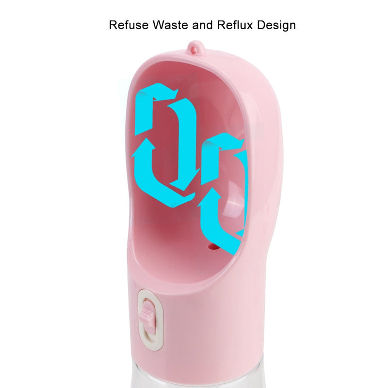 Garrafa de Água Portátil para Pets – Com Dispenser de Ração Integrado