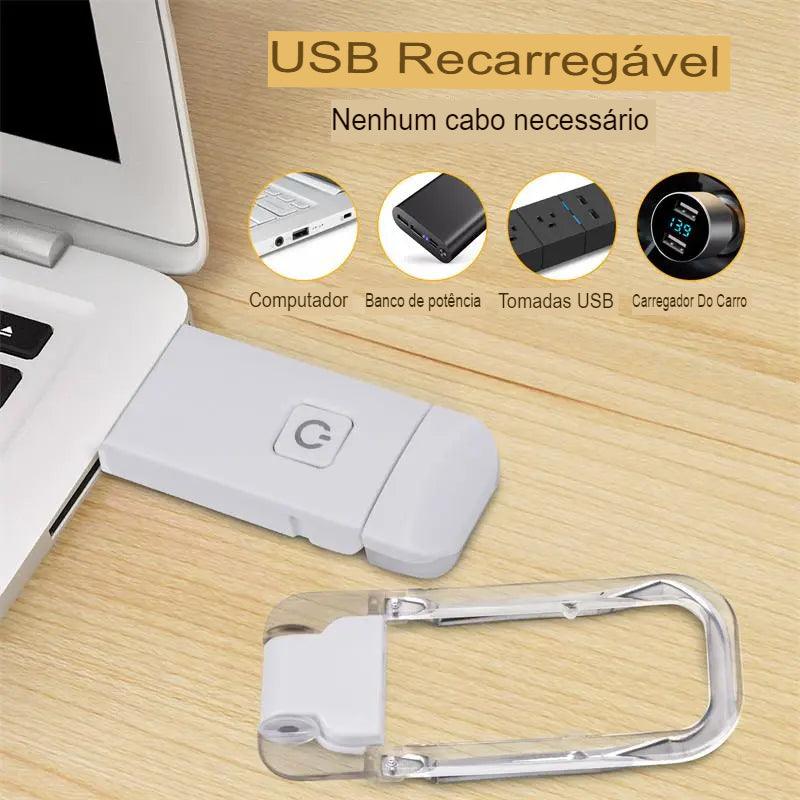 Luz de livro recarregável + FRETE GRÁTIS