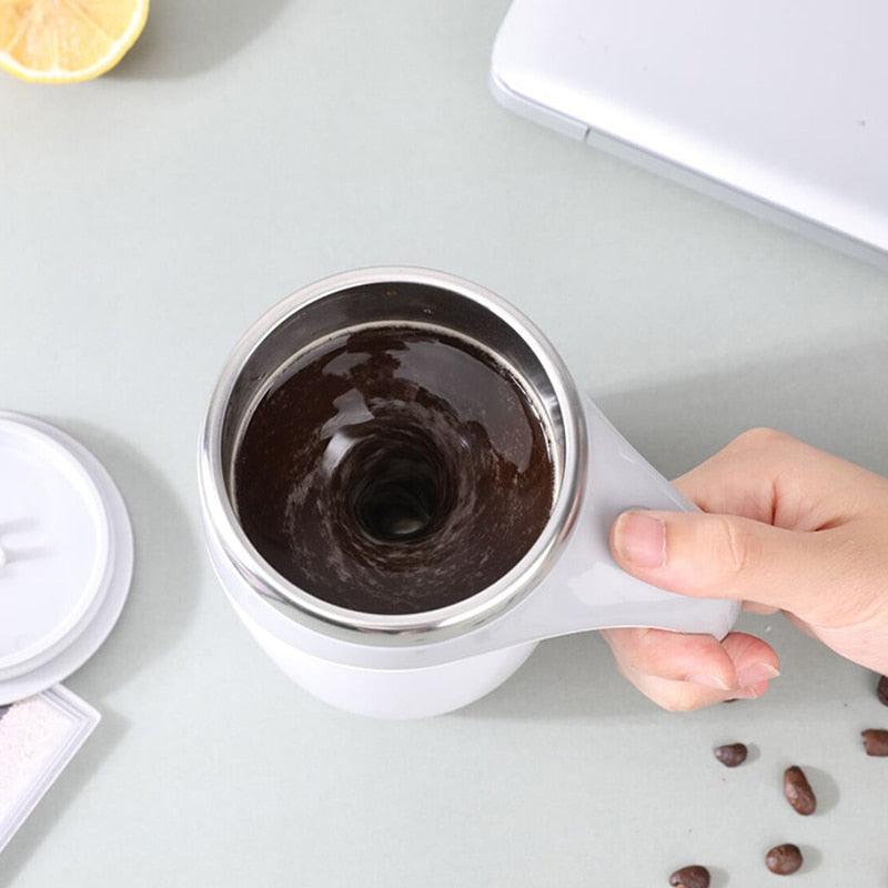 Caneca Mixer Magnética em Inox - Misturador Automático Pilha Recarregável