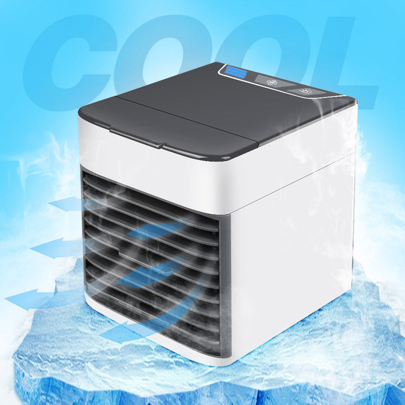 Mini Ar-Condicionado Portátil – Climatizador, Umidificador e Purificador de Ar