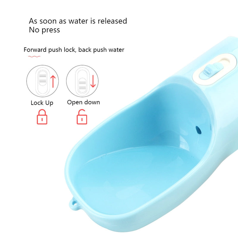 Garrafa de Água Portátil para Pets – Com Dispenser de Ração Integrado