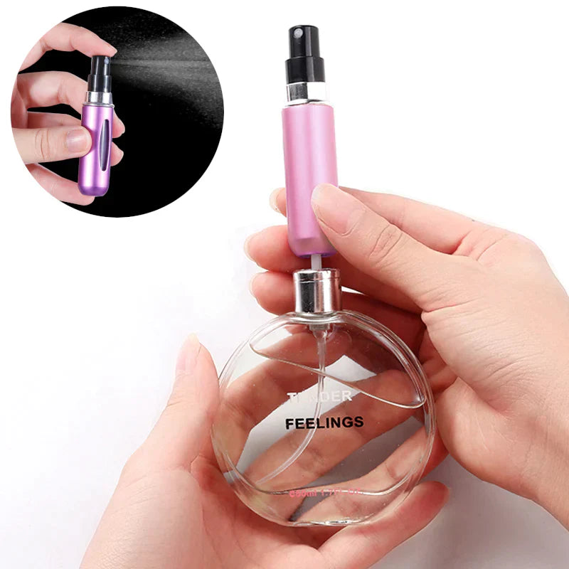 Frasco Porta-Perfume Compacto – Prático, Pequeno e Ideal para Levar na Bolsa