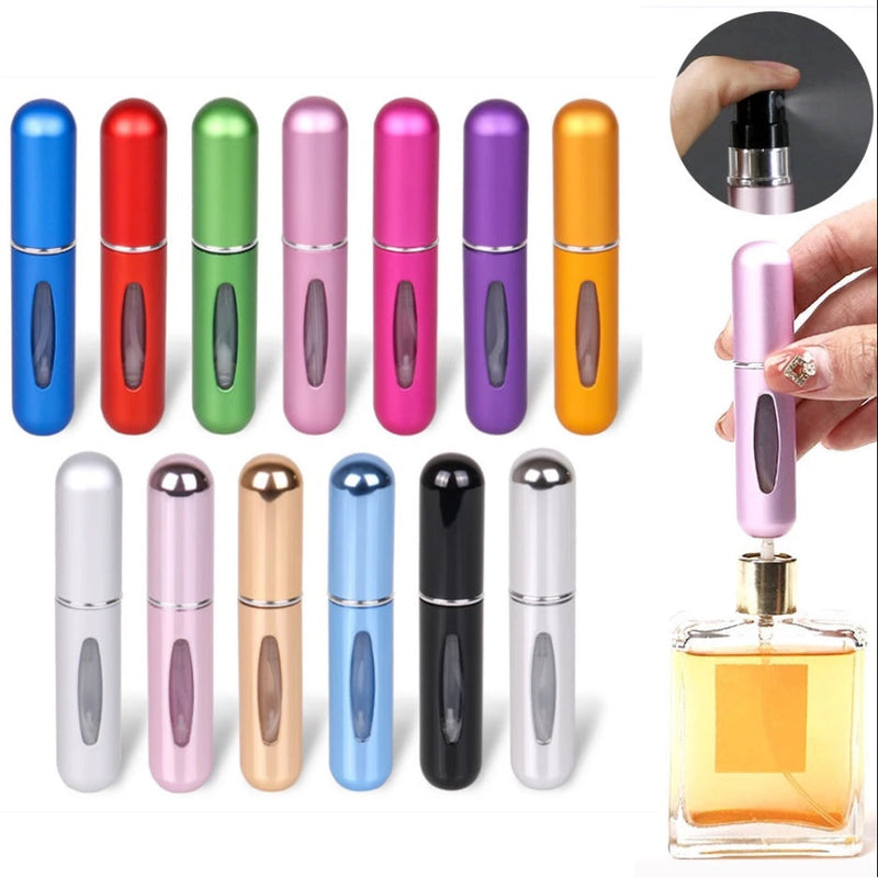 Frasco Porta-Perfume Compacto – Prático, Pequeno e Ideal para Levar na Bolsa