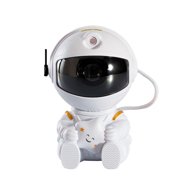 Projetor Galáxia Astronauta com Estrela e Guitarra – Rotação 360°