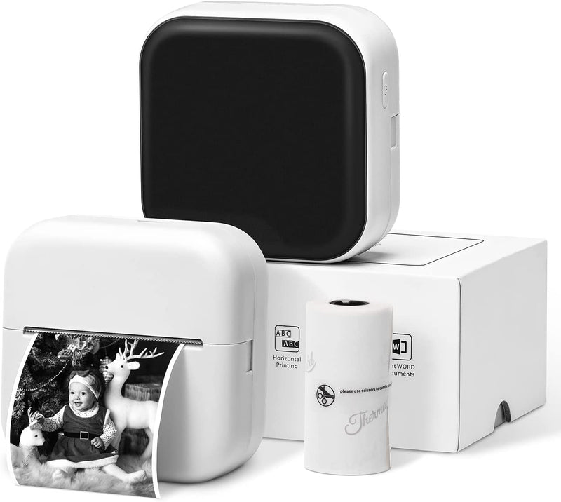 Impressora de Bolso Bluetooth – Compacta e Portátil + Brinde de Rolo Adesivo