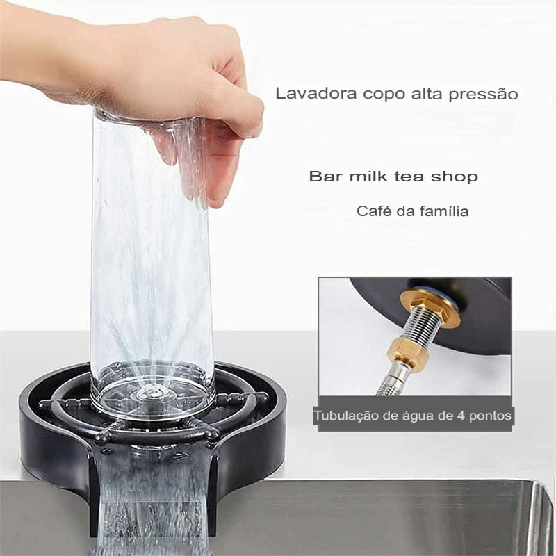 Lavadora de Copos Limpeza Prática e Eficiente com Jato de Água