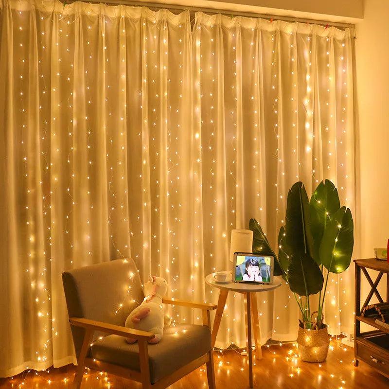 Luzes LED De Cortina + FRETE GRÁTIS