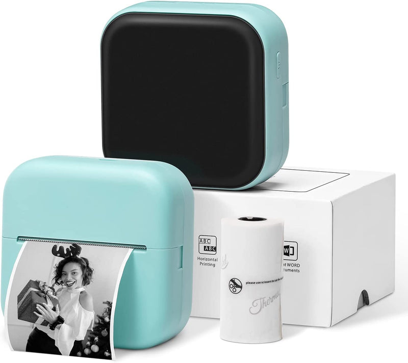 Impressora de Bolso Bluetooth – Compacta e Portátil + Brinde de Rolo Adesivo