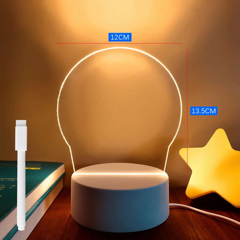 Luminária Decorativa De Escrita + FRETE GRÁTIS (ULTIMAS UNIDADES)