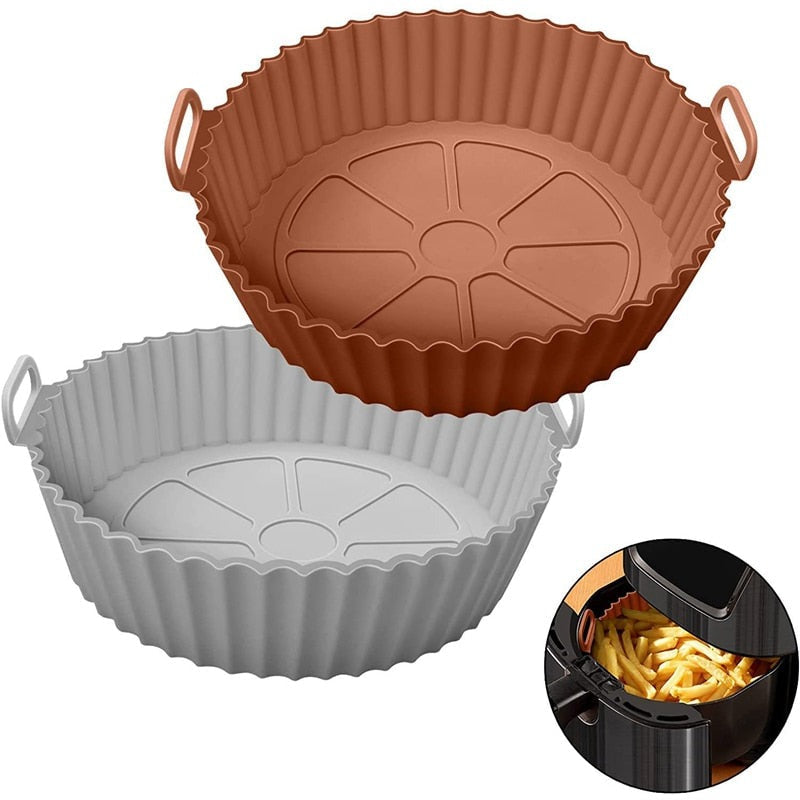 Forma de Silicone P/ Air Fryer e Forno – Resistente, Antiaderente e Prática