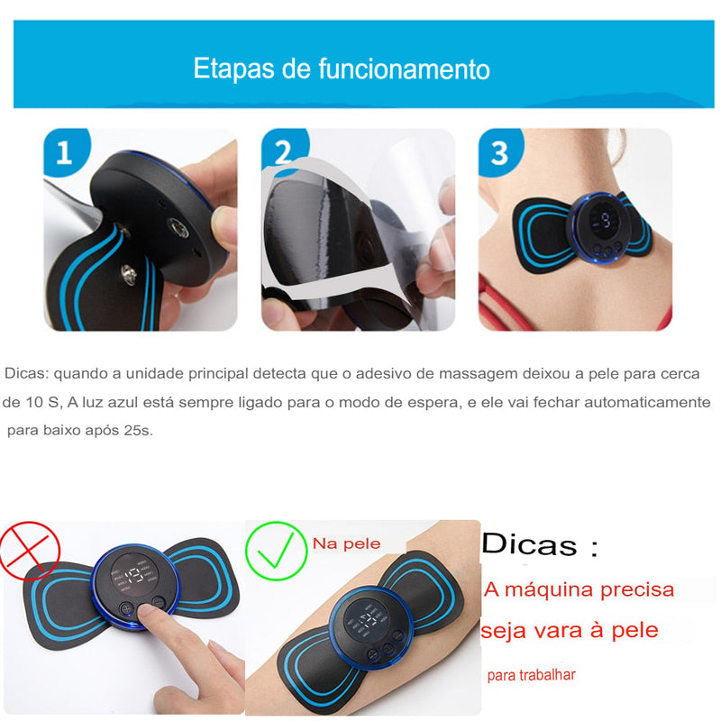 Mini Massageador Elétrico (COMPRE 1 LEVE 3) + FRETE GRÁTIS