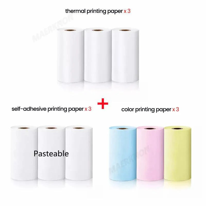 Rolos de Papeis Adesivos Para Mini Impressoras + FRETE GRÁTIS
