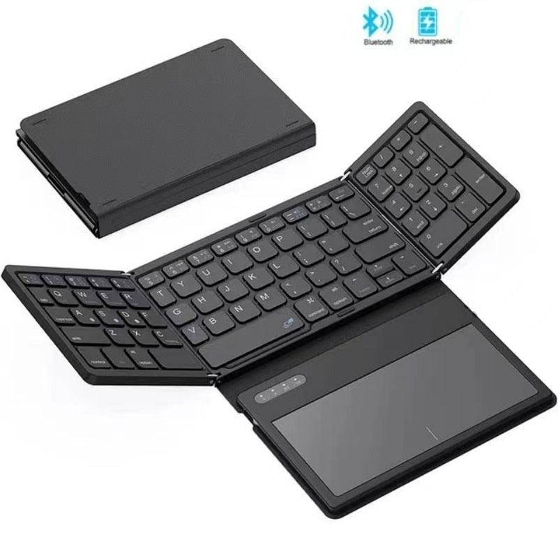 Teclado dobrável portátil sem fio Bluetooth + FRETE GRÁTIS + DESCONTO EXCLUSIVO