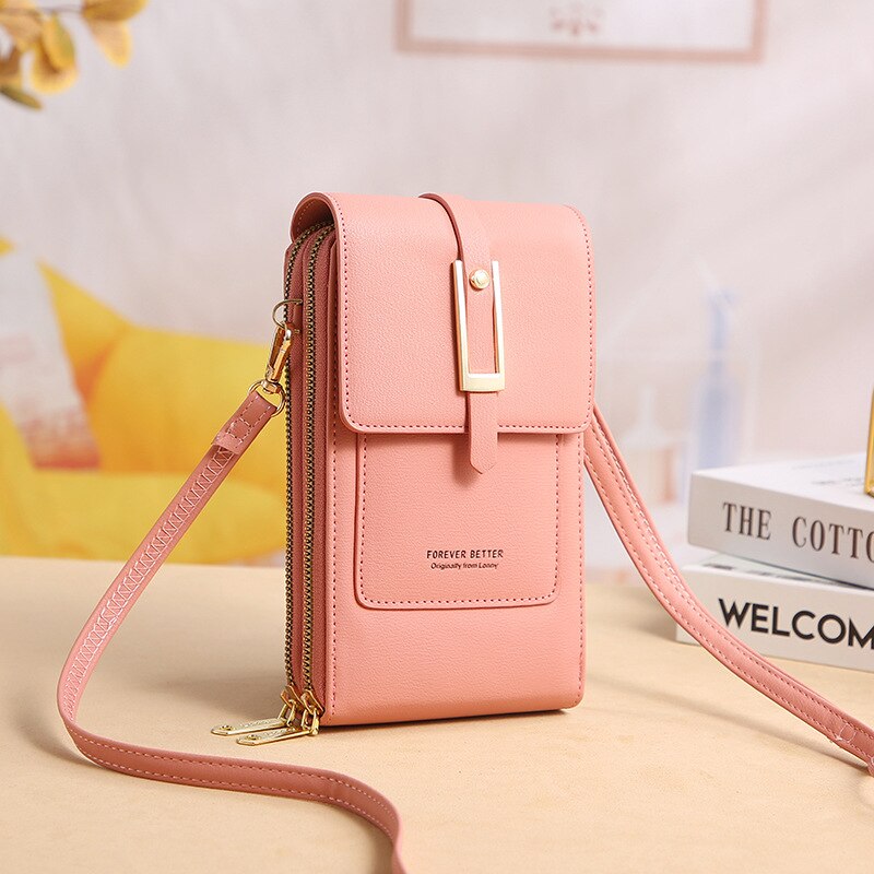 Bolsa Feminina Compacta Múltiplos Compartimentos Anti-furto