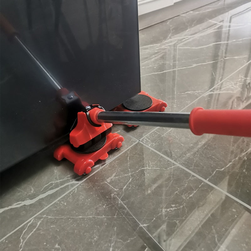 Kit de Mudança de Móveis – Alavanca e Rodinhas para Transporte Fácil e Rápido