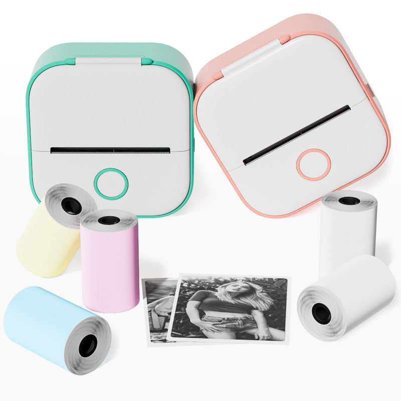 Impressora de Bolso Bluetooth – Compacta e Portátil + Brinde de Rolo Adesivo