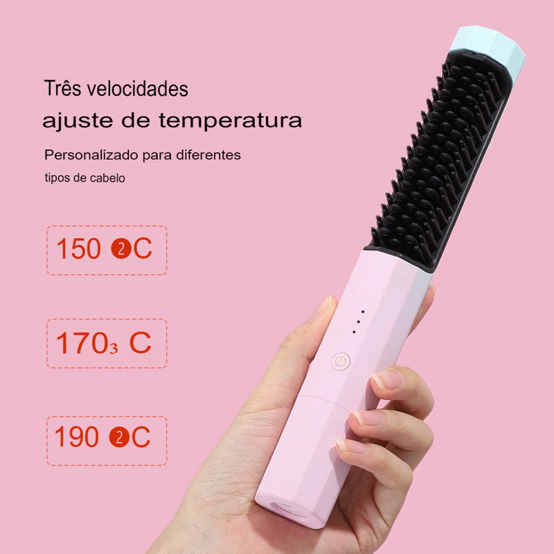 Chapinha Sem Fio – Praticidade e Fios Lisos Onde Você Estiver!