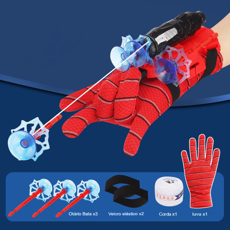 Luva Solta Teia do Homem-Aranha Para Crianças