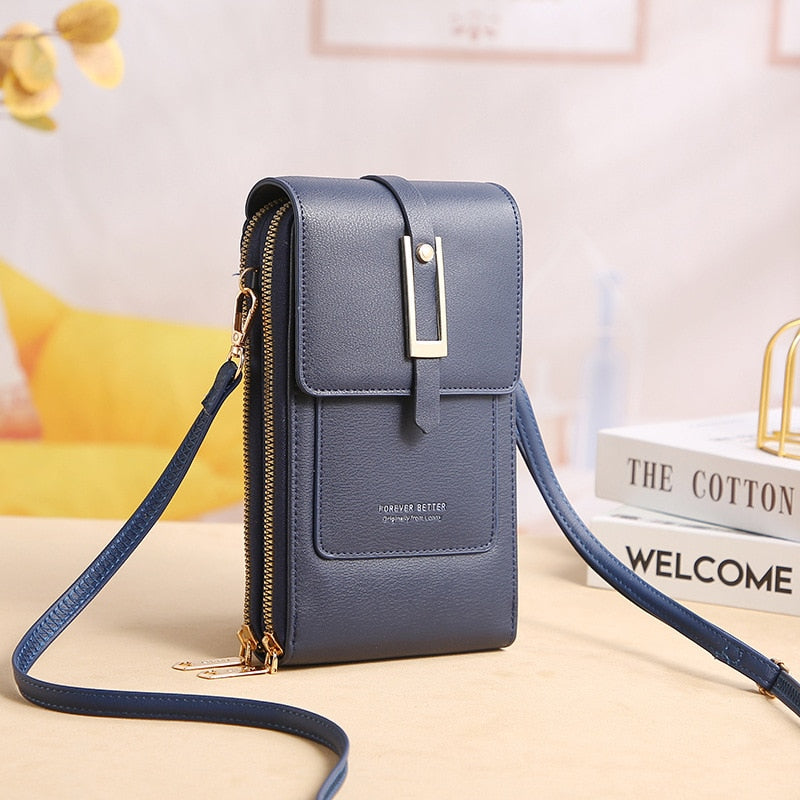 Bolsa Feminina Compacta Múltiplos Compartimentos Anti-furto