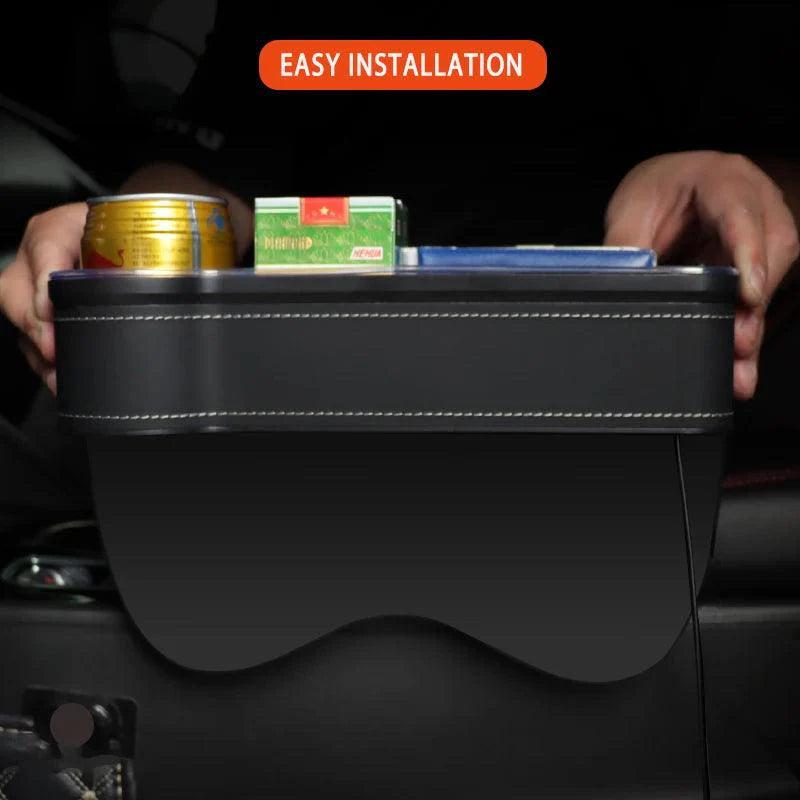 Suporte Organizador Para Carro Com Carregador USB