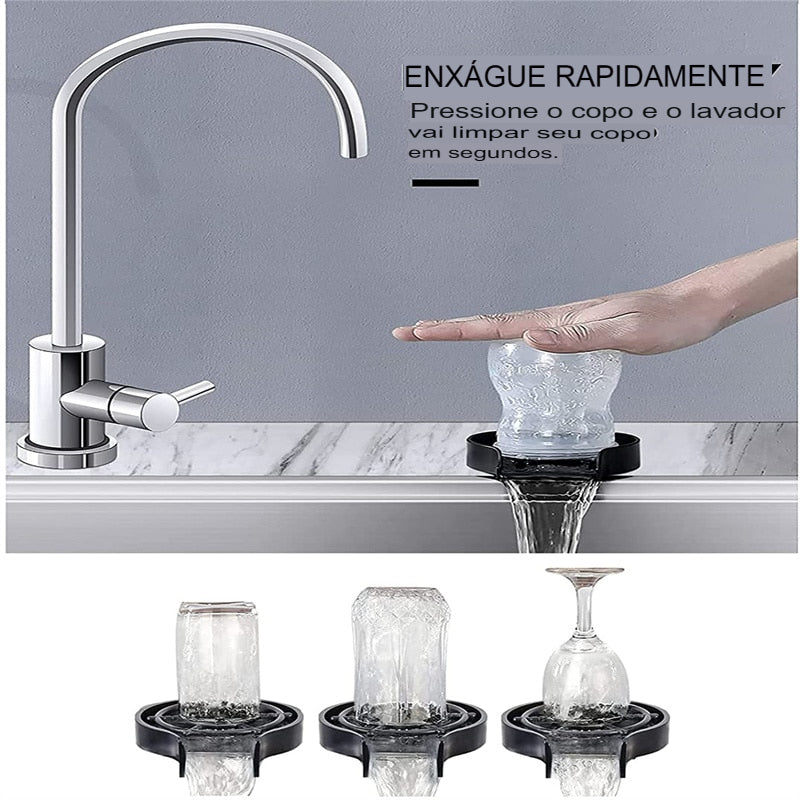 Lavadora de Copos Limpeza Prática e Eficiente com Jato de Água