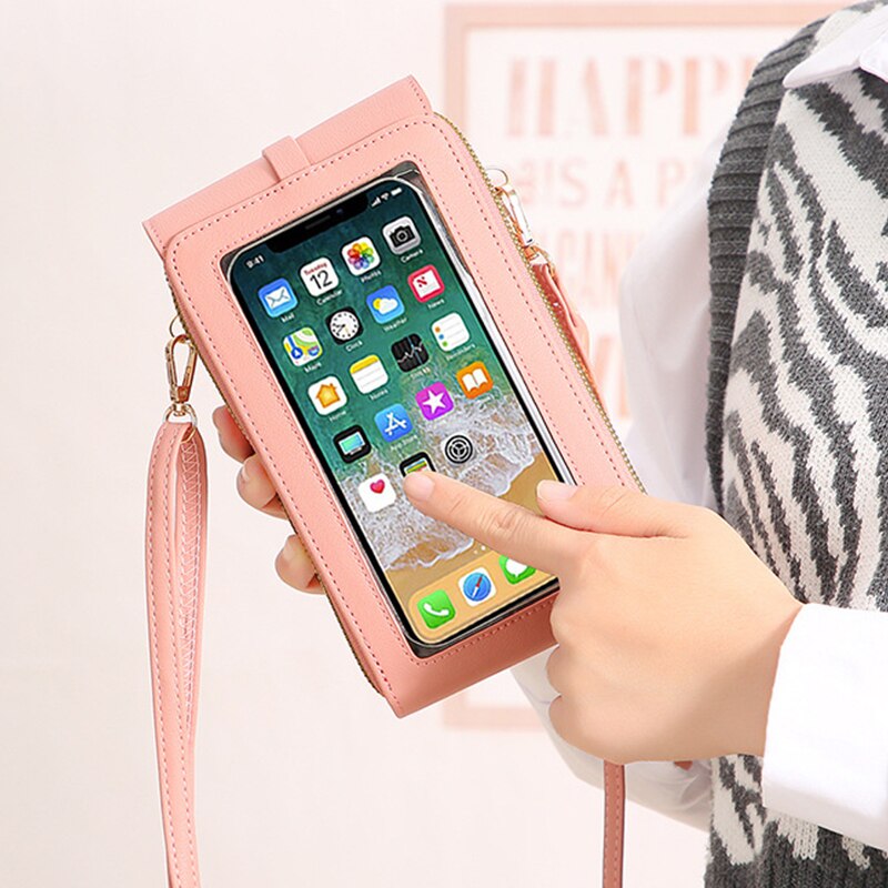 Bolsa Feminina Compacta Múltiplos Compartimentos Anti-furto