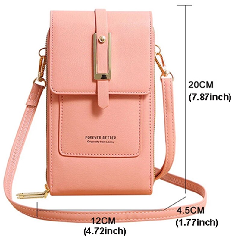 Bolsa Feminina Compacta Múltiplos Compartimentos Anti-furto