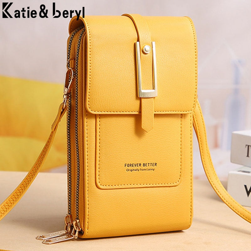 Bolsa Feminina Compacta Múltiplos Compartimentos Anti-furto