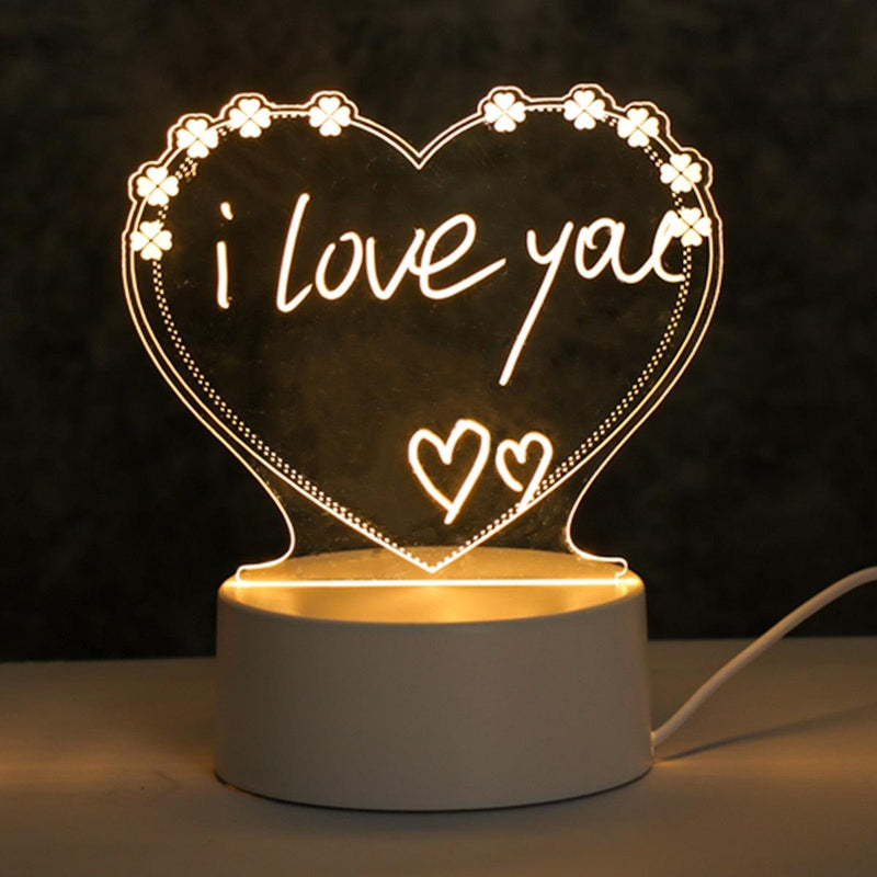 Luminária Criativa com Escrita Iluminada – Decore, Escreva e Faça Brilhar!