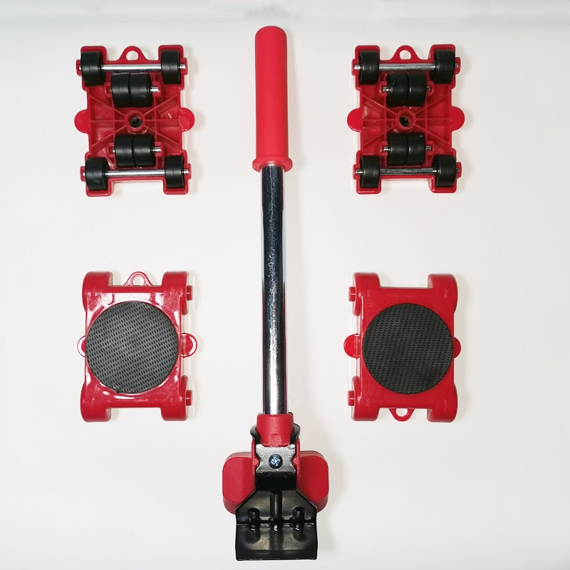 Kit de Mudança de Móveis – Alavanca e Rodinhas para Transporte Fácil e Rápido
