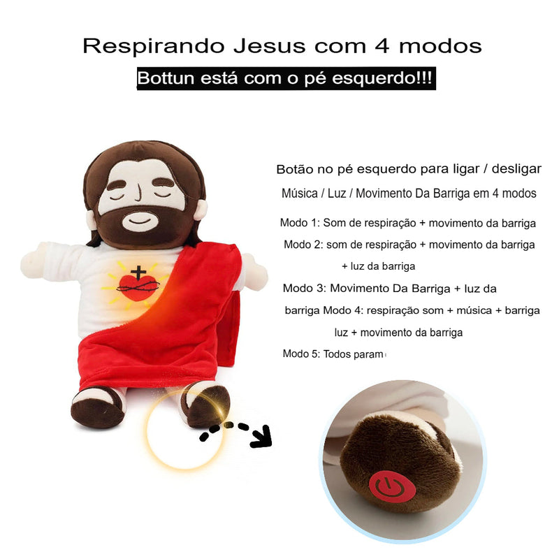 Pelúcia Jesus Que Respira + FRETE GRÁTIS ( ULTIMAS UNIDADES )