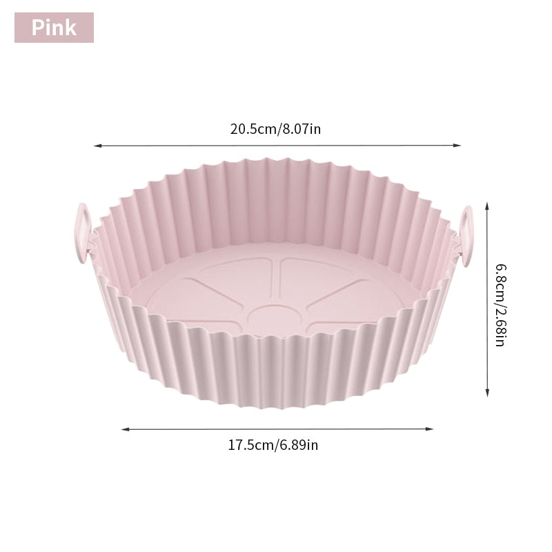 Forma de Silicone P/ Air Fryer e Forno – Resistente, Antiaderente e Prática