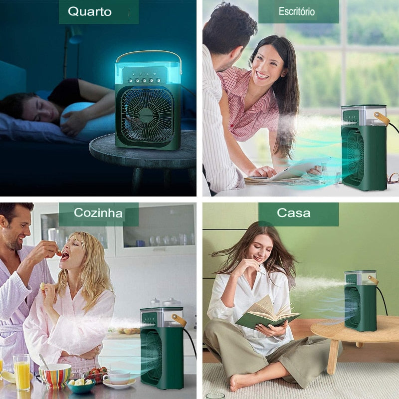 Climatizador Portátil Multifuncional – Ar Condicionado, Umidificador, Purificador e Ventilador