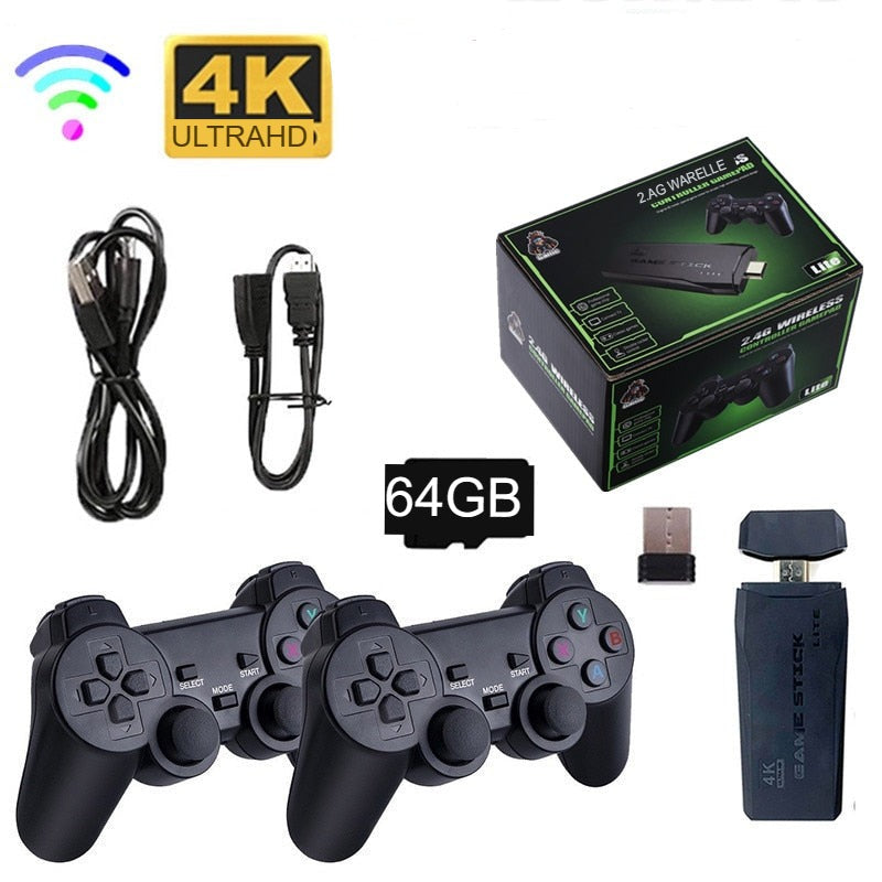 Vídeo Game Stick Retrô 4K HD +10.000 Jogos