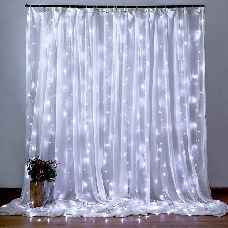 Luzes LED De Cortina + FRETE GRÁTIS