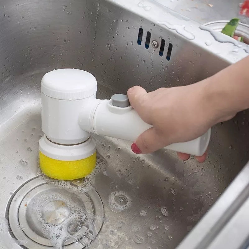 Escova Elétrica Giratória de Limpeza – Eficaz para Louças Fogão e Mais