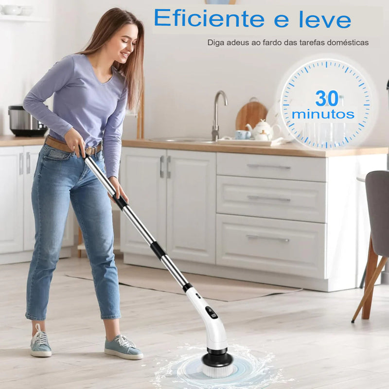 Escova de Limpeza Elétrica 9 em 1 + FRETE GRÁTIS (ULTIMAS UNIDADES) + BRINDE DAS PEÇAS